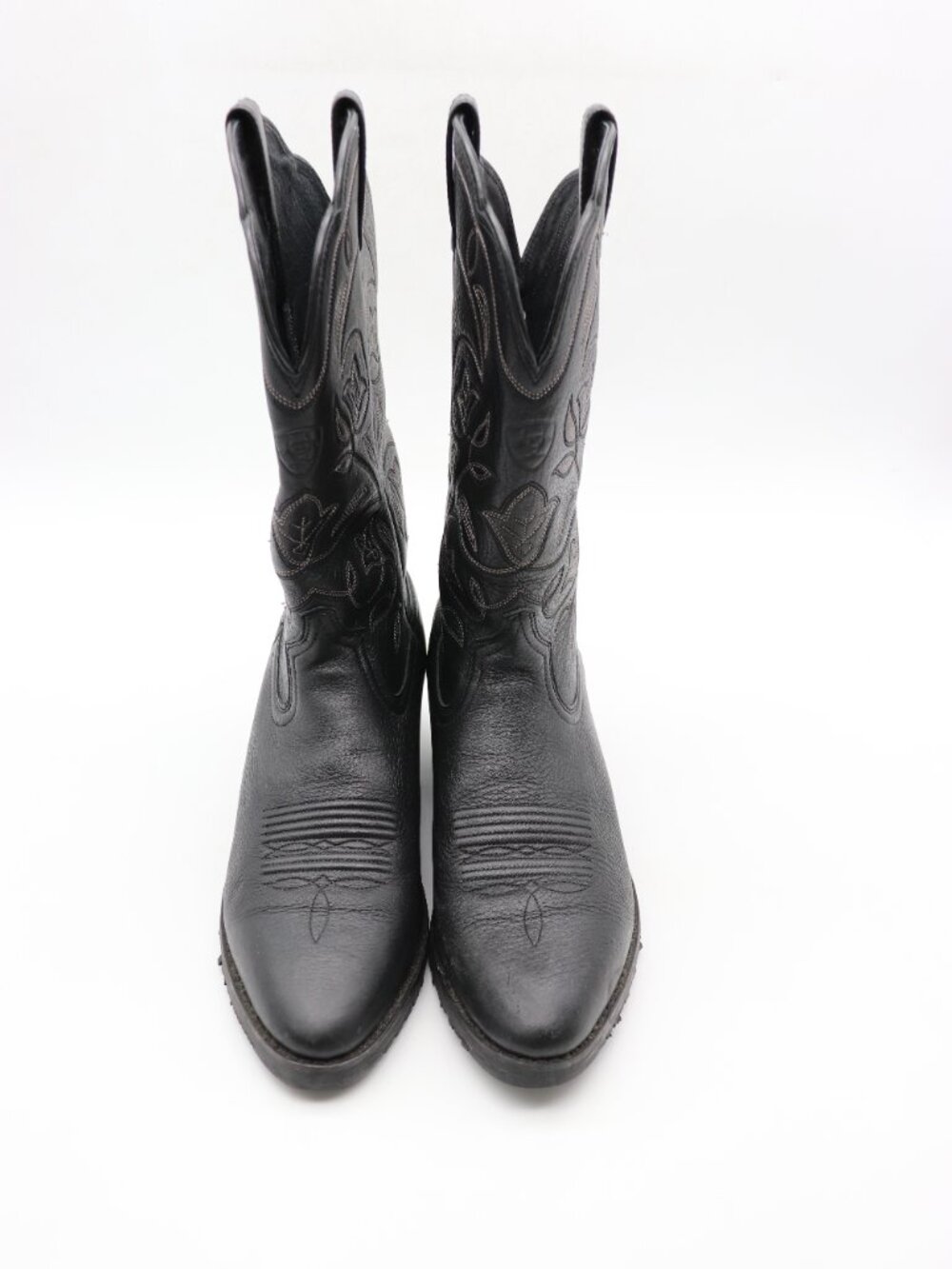 Ariat Heritage Women's Size 8 B Black Leather Western Equestrian Boots 10001037 - Picture 2 of 10